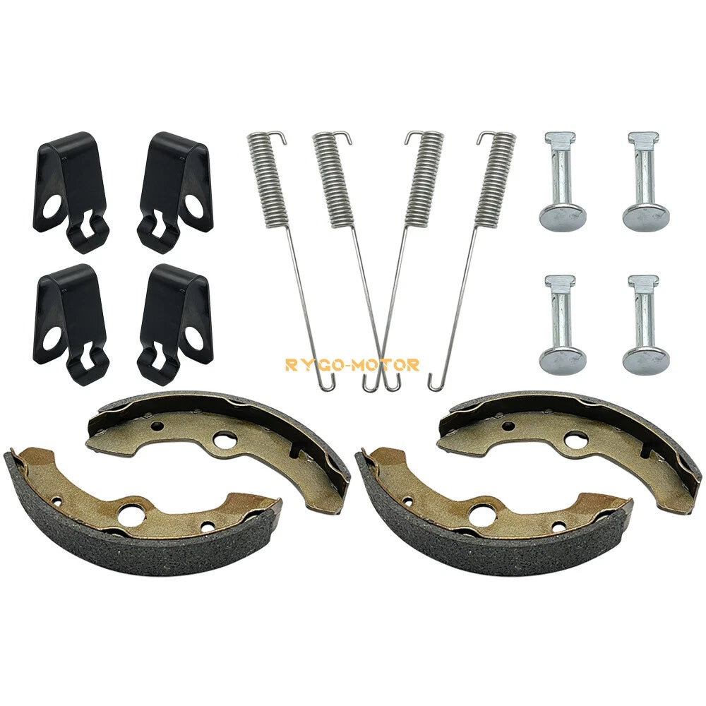 Front Brake Shoes & Springs Pins for Yamaha Kodiak 400 YFM400FW (1993–1998)