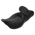 Driver Passenger Seat & Rider Backrest Pad for Harley Touring Glide (2009–2023)