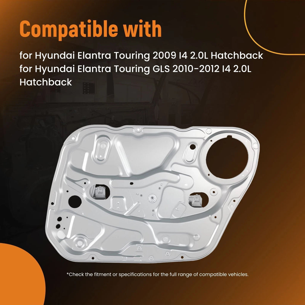 Front Right Window Regulator with Panel for Hyundai Elantra (2009-2012)