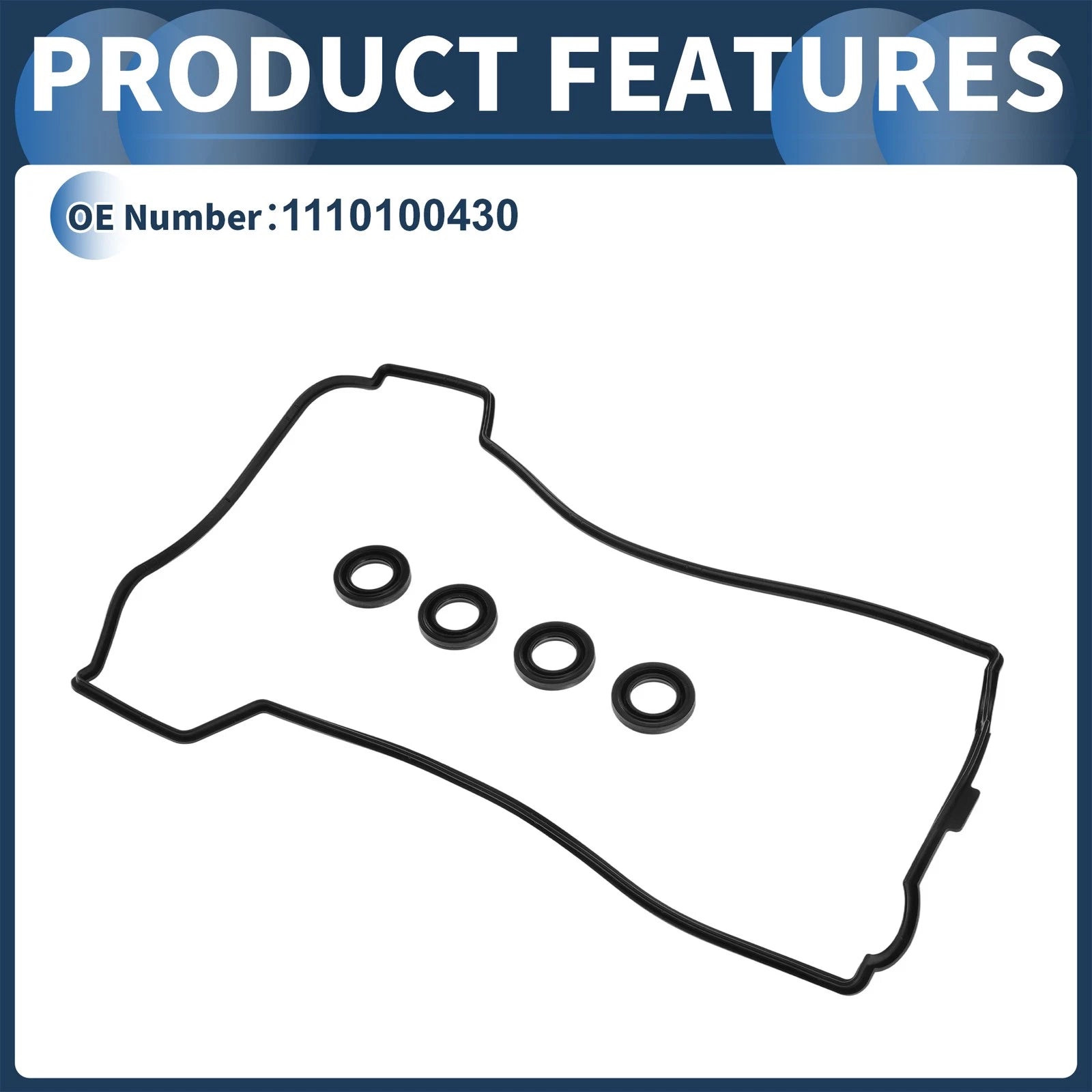 Valve Cover Gasket Set for Mercedes-Benz C220 (1994–1997) 1110100430