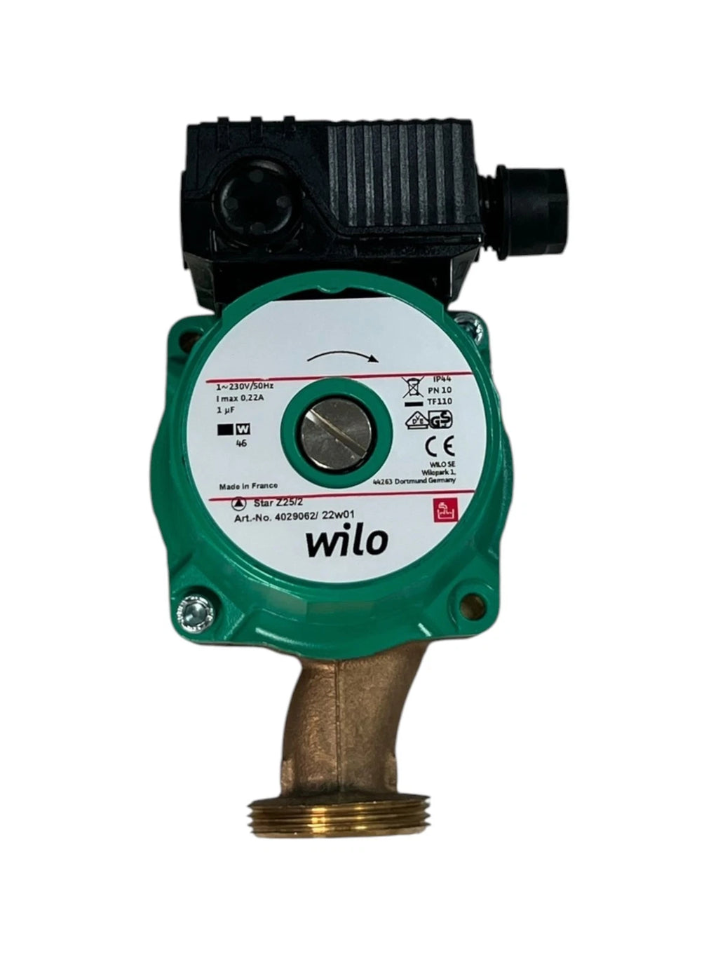 Wilo Star-Z 25/2-EM Domestic Hot Water Recirculation Pump 230V/50HZ