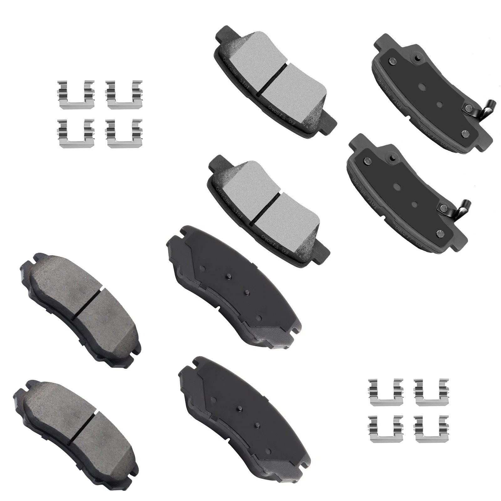Front & Rear Brake Ceramic Pads for Kia Soul (2007–2009)