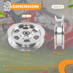 Flat Idler Pulley for Bad Boy Ferris Simplicity Snapper (48" 52" 54")
