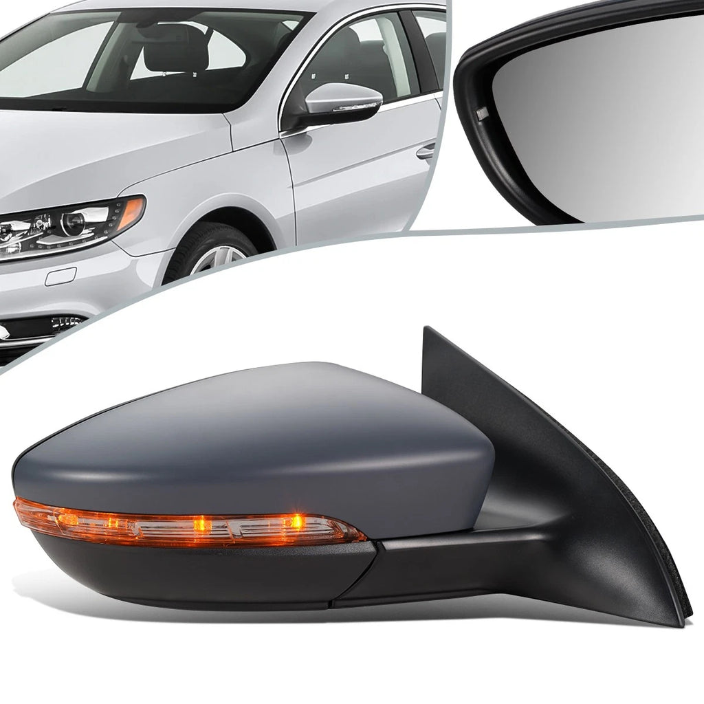 Powered Heated Puddle Light Side Mirror Right for VW Passat CC (2009–2012)