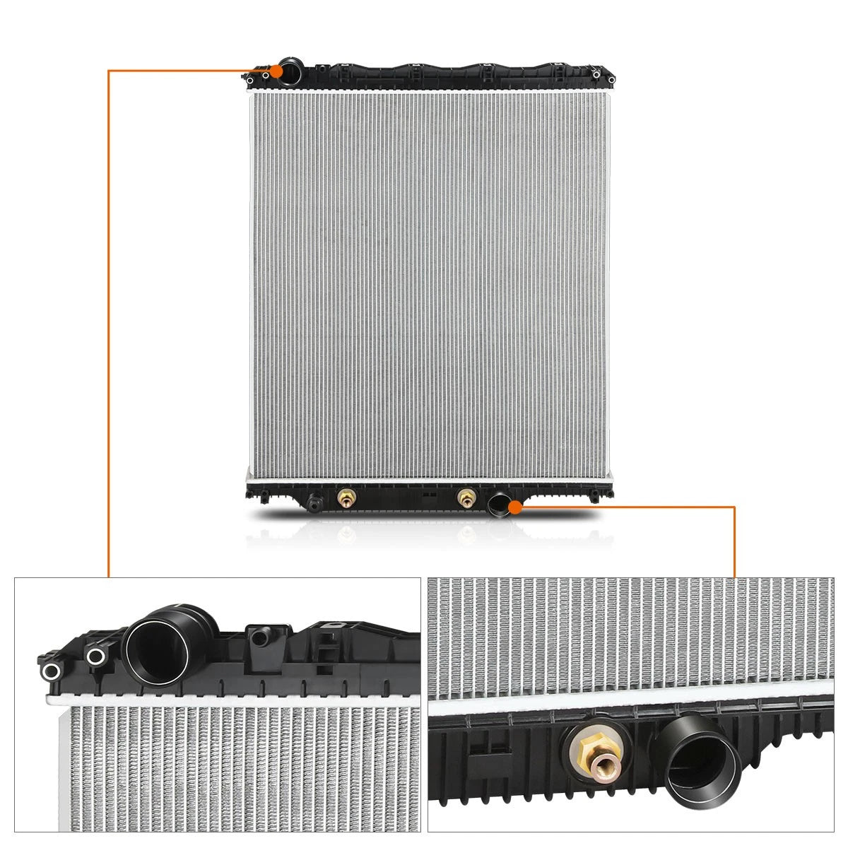 Aluminum Core Cooling Radiator for Cadillac CT6 (2016–2020)