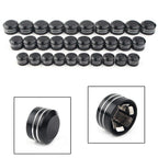 11mm Black CNC Inner Motor Bolt Topper Caps for Harley
