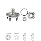 Wheel Hub Kit for Ford Escape (2001–2009) Front Left & Right with Bearing & ABS Ring