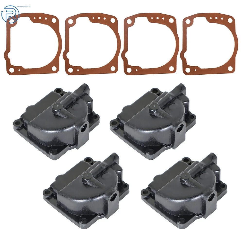Set of 4 Carburetor Float Chambers for Johnson 90-175hp (1990–2000)