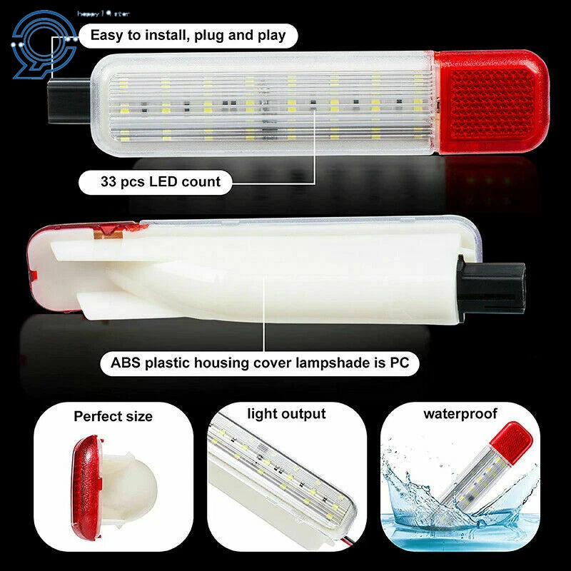 2X LED Door Courtesy Light for Chevy Silverado Suburban Tahoe Sierra Yukon (2007–2019)