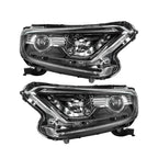 Headlight Assembly Set for Honda CR-V (2017-2022) Black Halogen