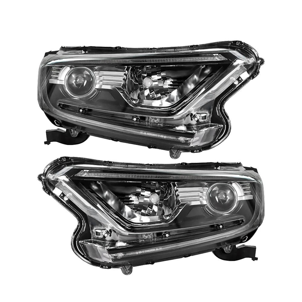 Headlight Assembly Set for Honda CR-V (2017-2022) Black Halogen