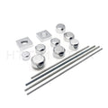 Set of 2 Chrome Fork Axle Caps for Suzuki GSX-R 1300 Hayabusa (1999–2011)