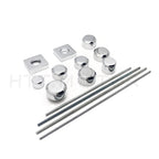 Set of 2 Chrome Fork Axle Caps for Suzuki GSX-R 1300 Hayabusa (1999–2011)