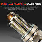 2X Ignition Coil & 4X Iridium Spark Plugs for Chevy Metro (1998-2001)