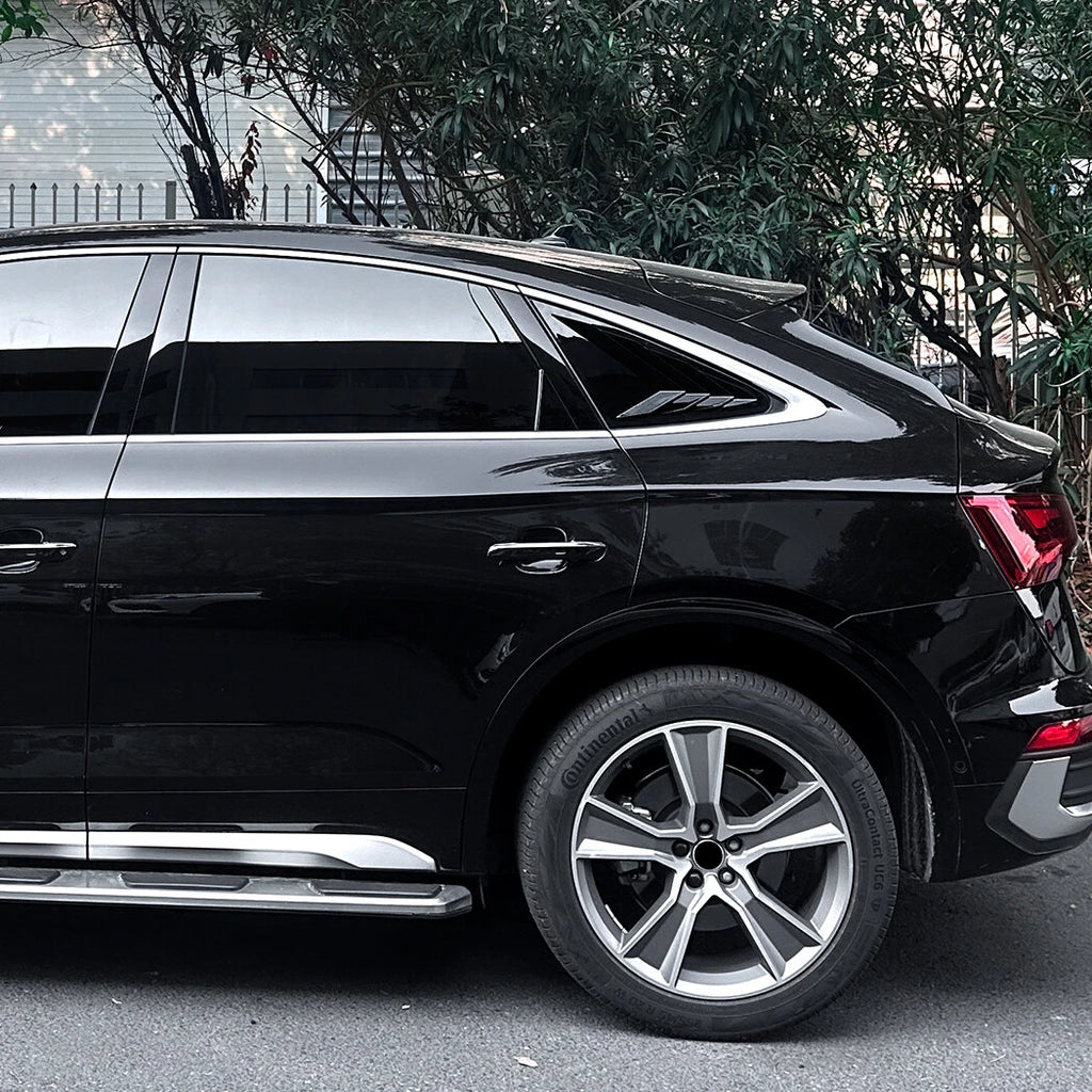 Rear Window Louver Shutter Trim for Audi Q5 (2018–2023) Black