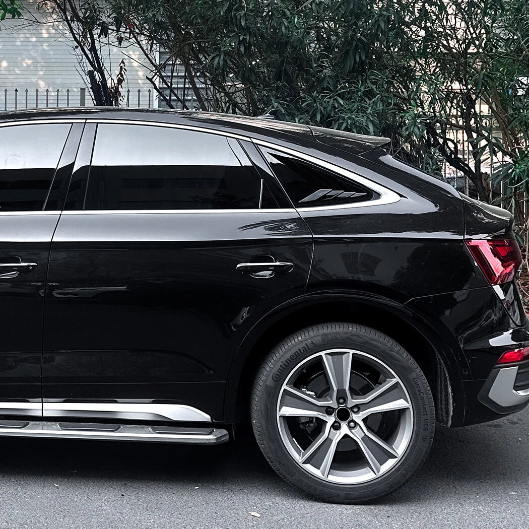 Rear Window Louver Shutter Trim for Audi Q5 (2018–2023) Black