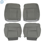 Set of 2 Leather Seat Covers for Ford F150 Lariat XLT (2004–2008) Gray