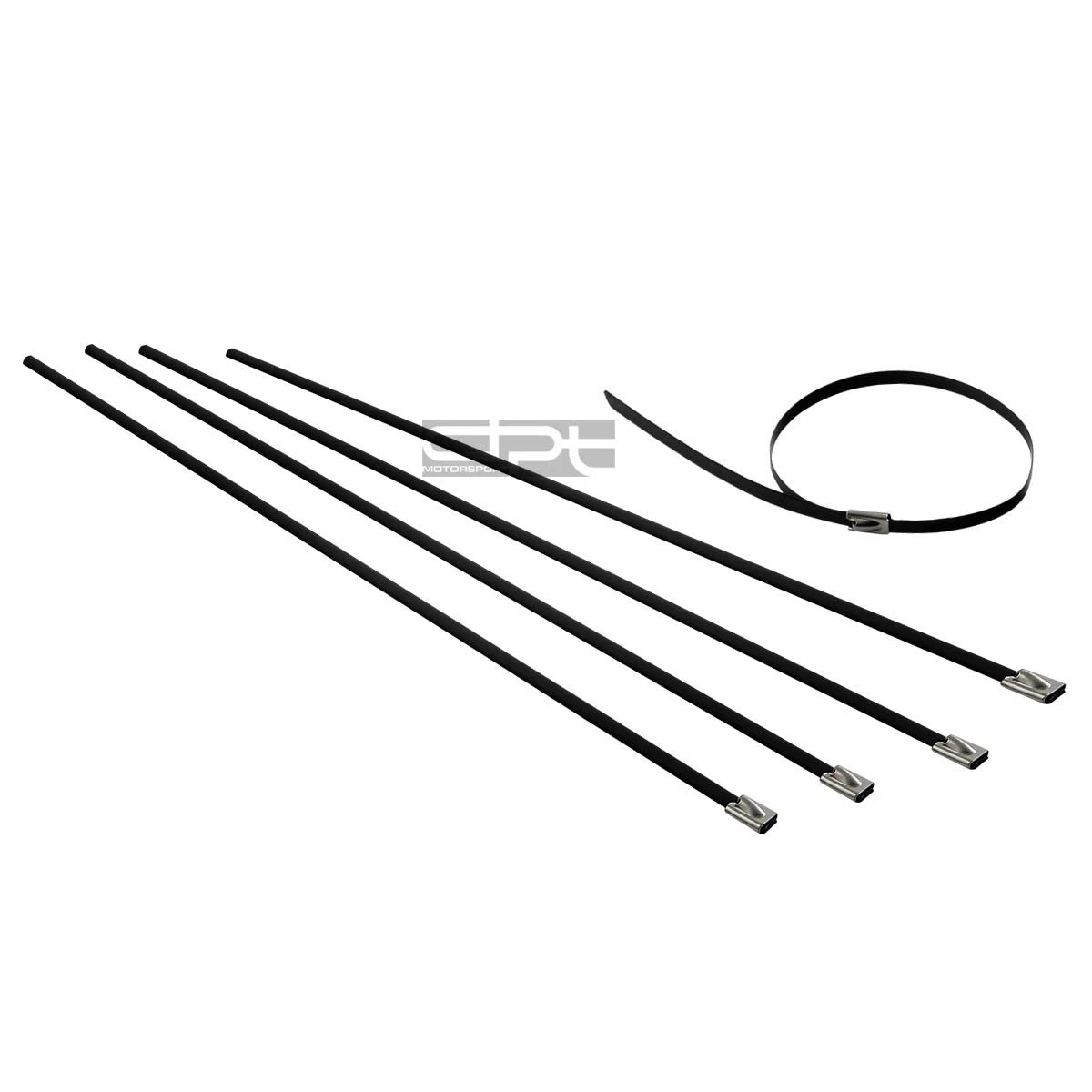 12" 5MM Stainless Black Self-Locking Zip Tie for X5