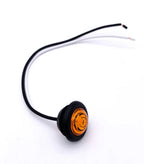 Mini Amber LED Marker Clearance Light with Grommet for Universal Fit (3/4")