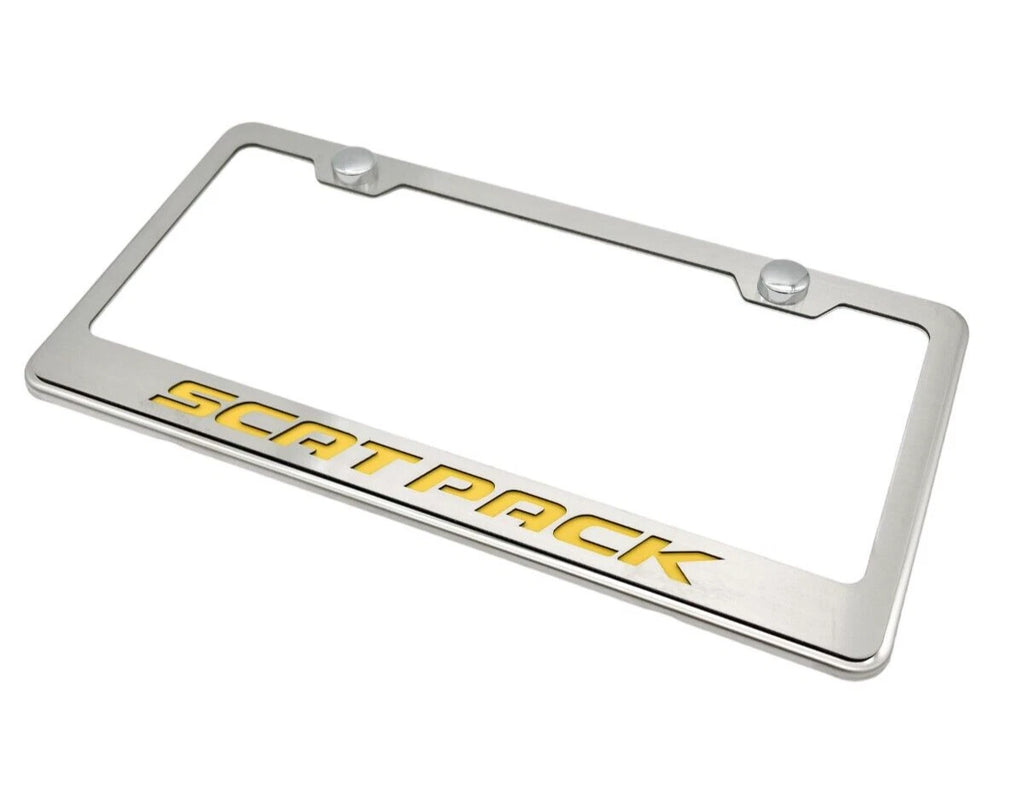 License Plate Frame Front for Dodge Charger Scat Pack (2015–2023) Stainless