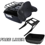 Trunk Backrest Pad Mount Rack for Harley Fat Boy FLST (2008–2016)