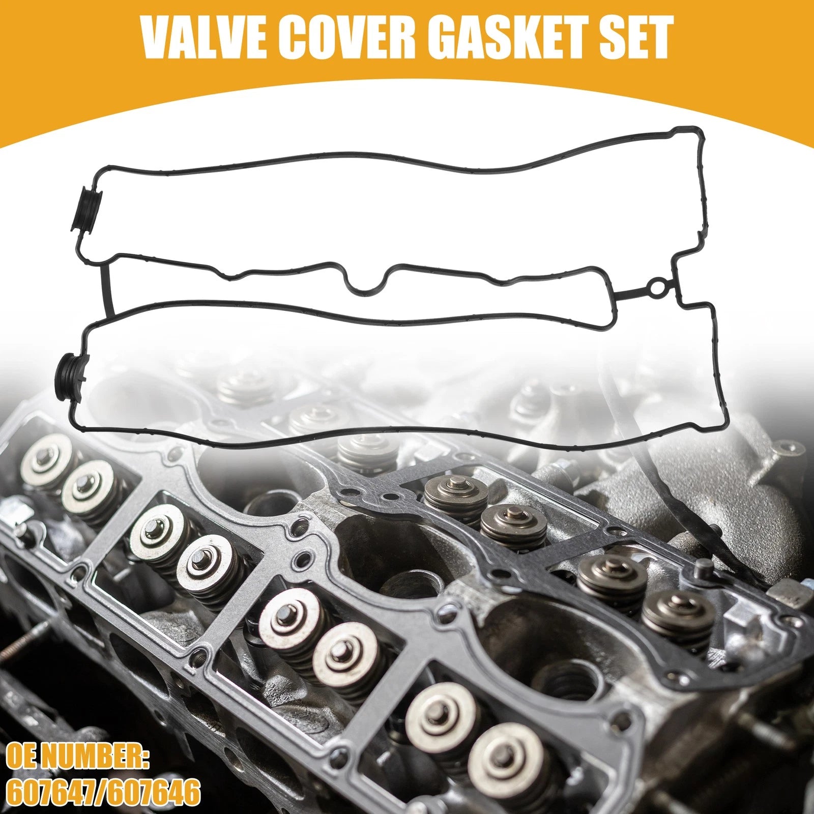 Valve Cover Gasket for Chevrolet Optra (2004–2007) No. 607647/607646