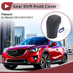 1 Pc Gear Shift Knob Cover for Mazda CX-5 (2013–2014) Black Blue