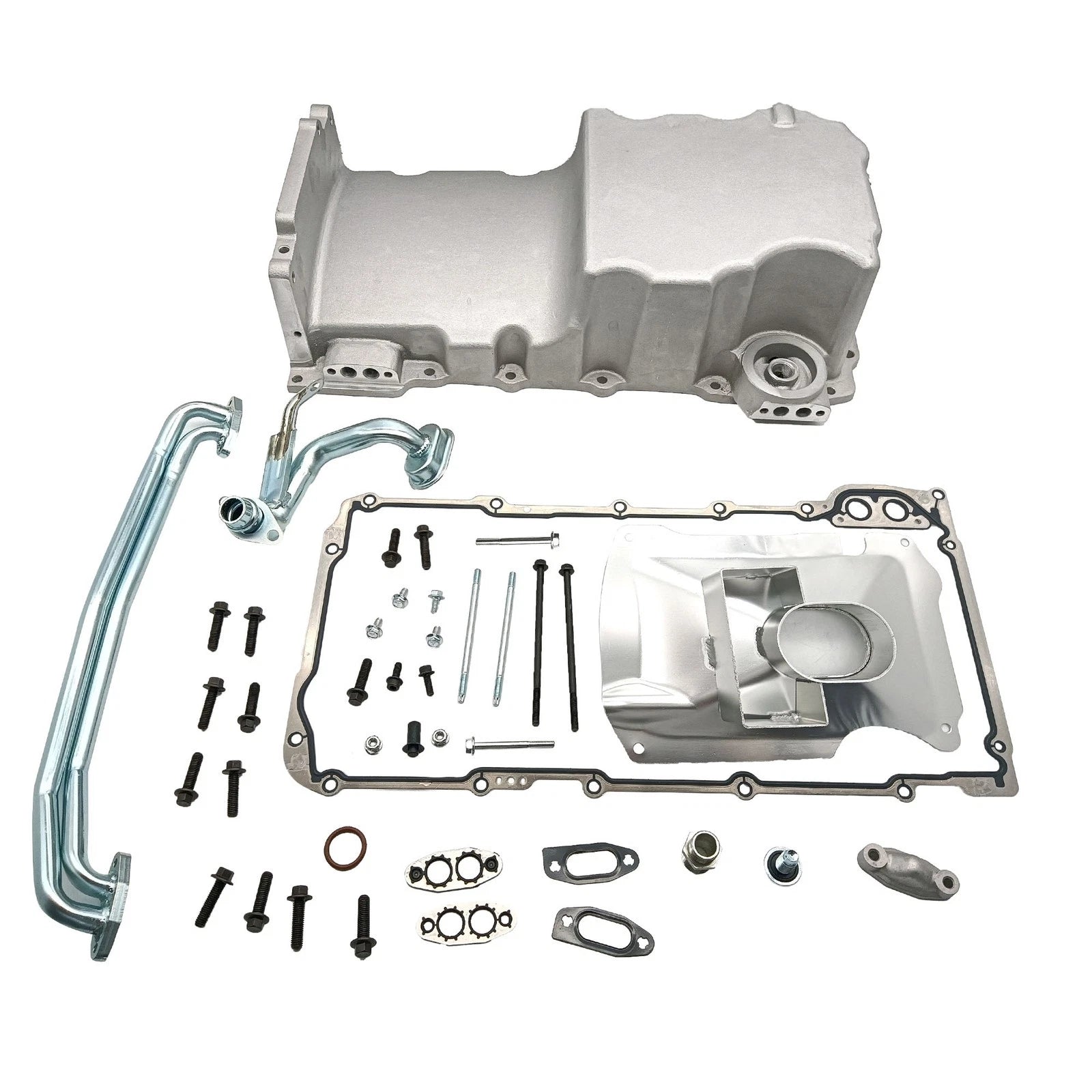 Front Engine Oil Pan for Chevy LS1 LS2 LS3 LSX (Wet Sump Retrofit)