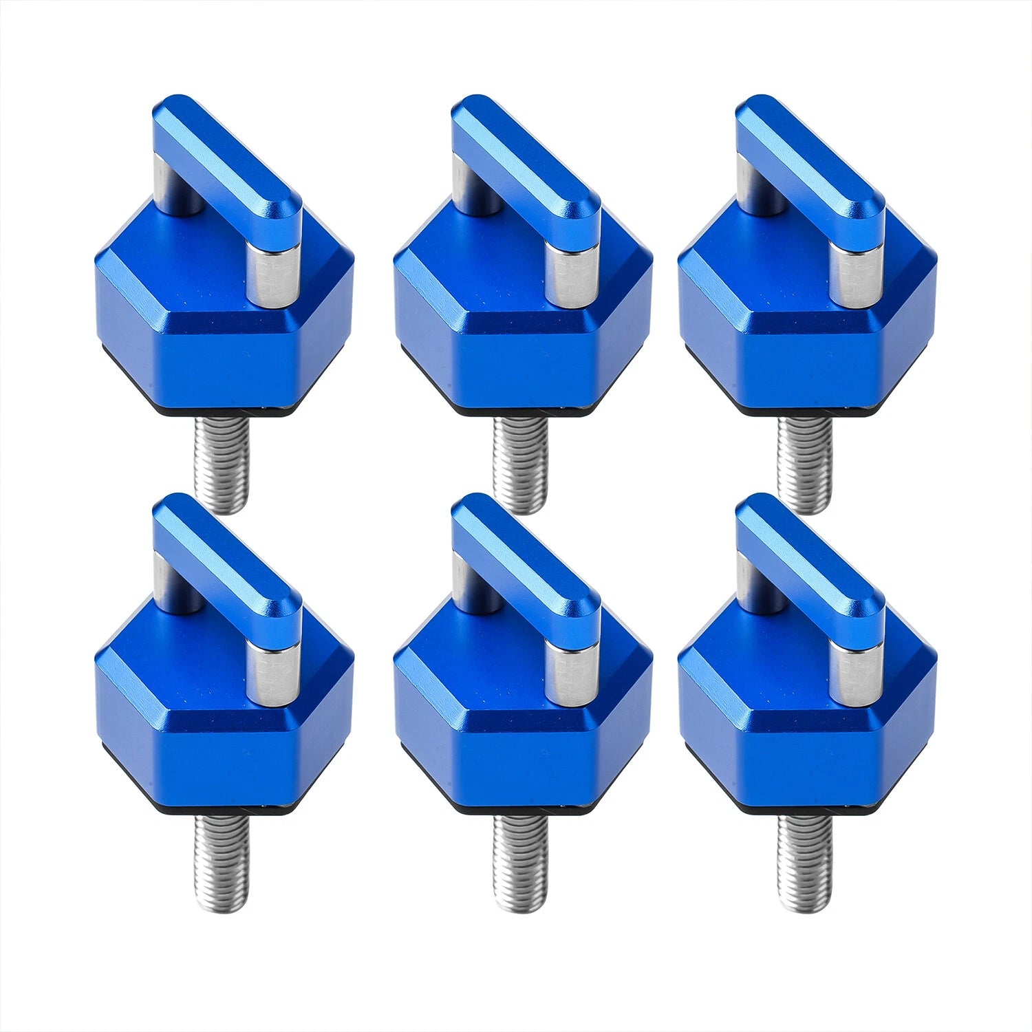 6X Aluminum Quick Removal Fastener Thumb Screw for Jeep Wrangler JK JL (2007–2023)