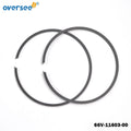 Set of 3 Piston Rings STD for Yamaha PWC Outboard 1200 GP1200R XLT1200 (1996–2003)