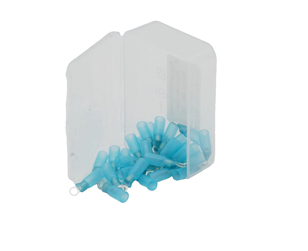30-Pack Heat Shrink Ring Terminal #4 16-14 AWG