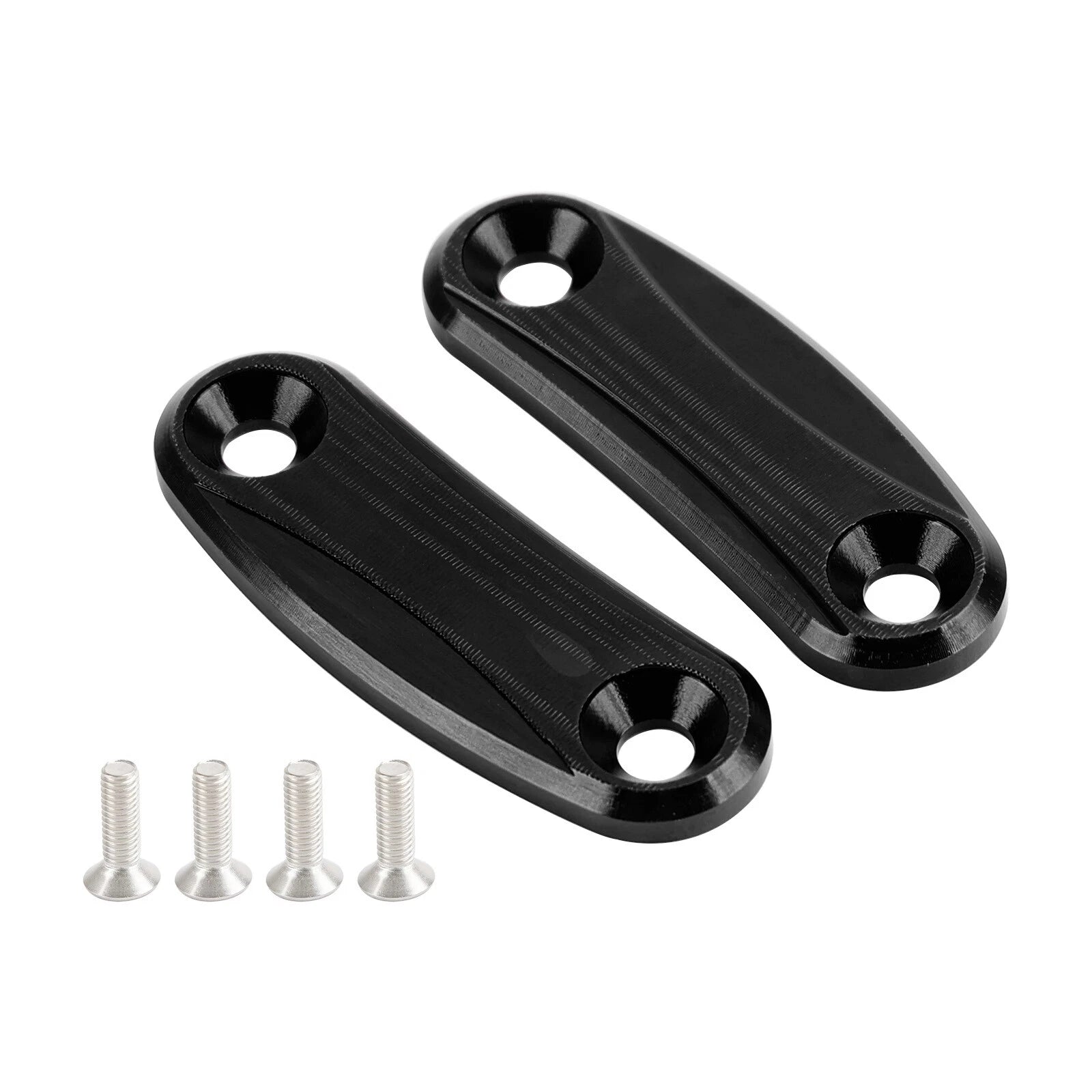 Aluminum Rear View Mirror Hole Caps for Kawasaki ZX10R (2011–2015)