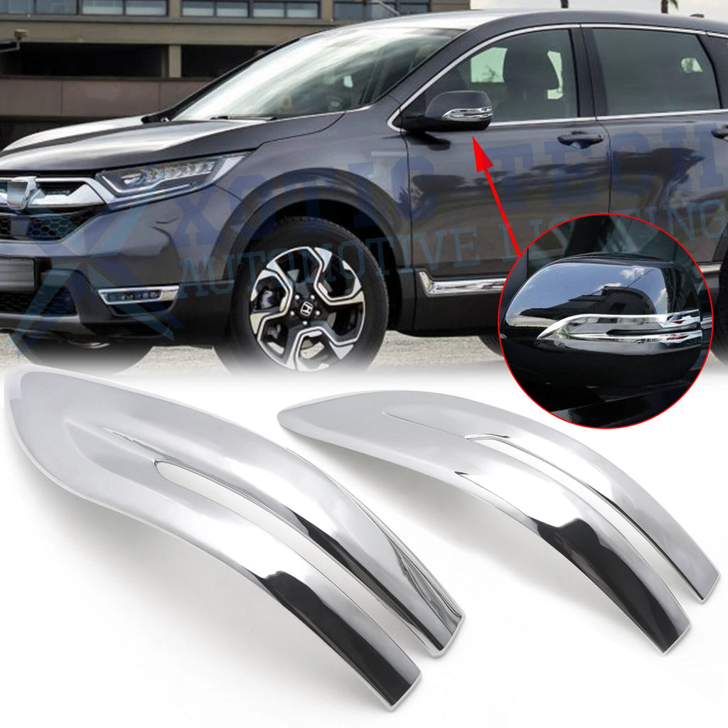 Chrome Side Rearview Mirror Stripe Cover Trim for Honda CR-V (2017–2022)