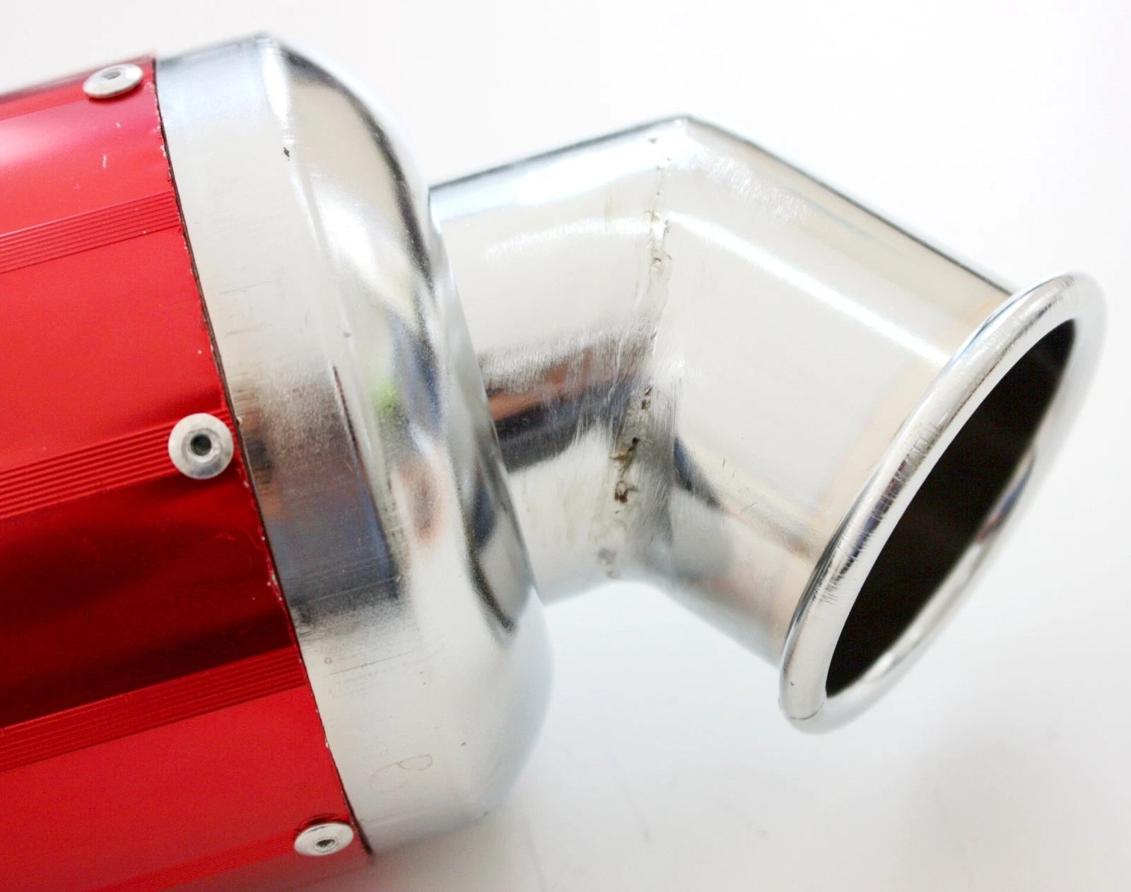 Red Alloy Exhaust Muffler for 150cc 250cc Pit Quad Dirt Bike ATV (No Years)