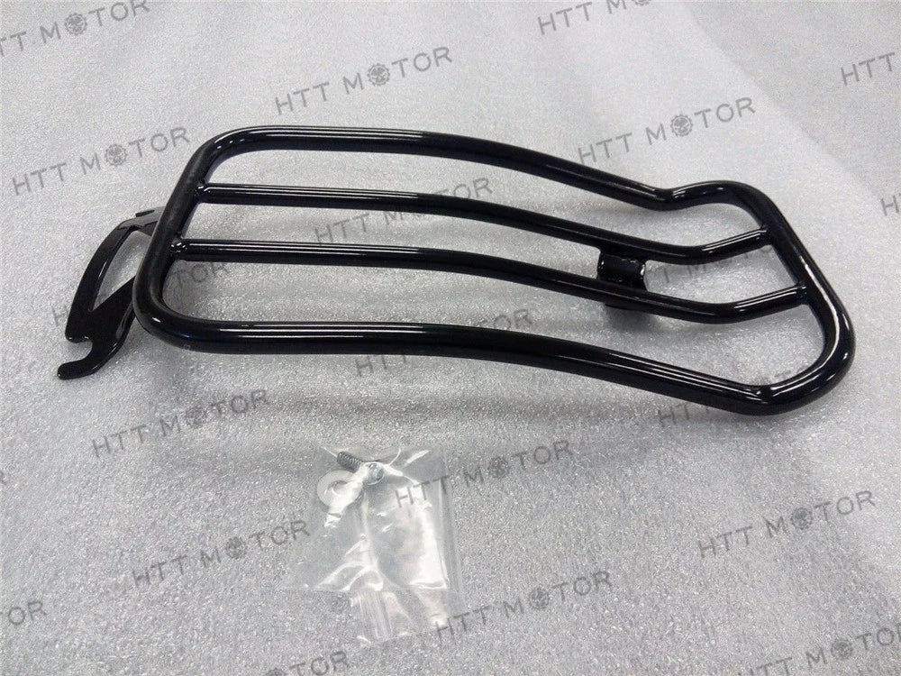 Solo Seat Luggage Rack + CNC Bolt for Harley Touring FLH/FLT (1997–2015)