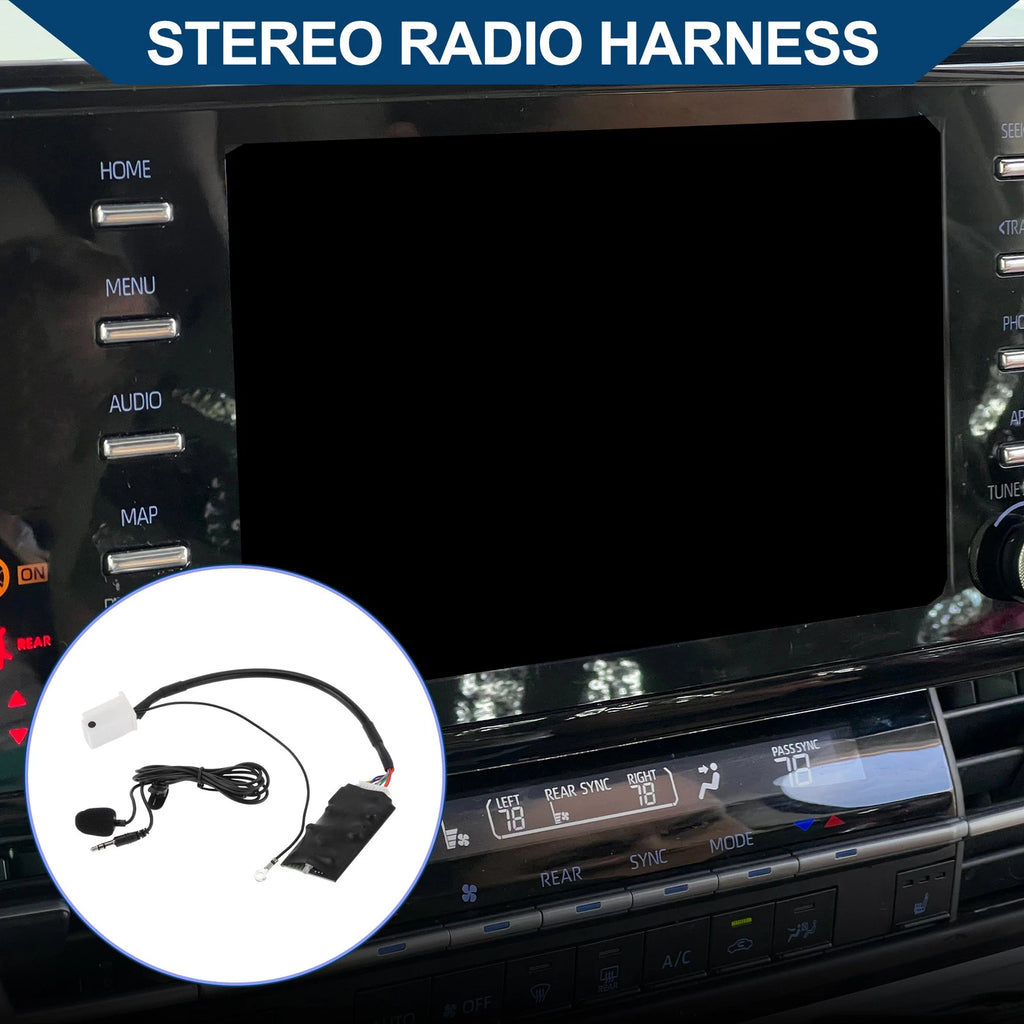 Stereo Radio Harness for Lexus Toyota w/ Microphone Handsfree 