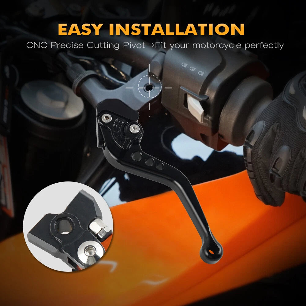 Aluminum Brake Clutch Levers for Kawasaki H2 H2R (2015–2019)