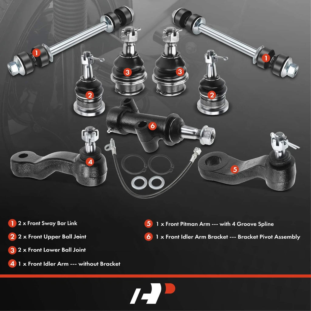 9x Front Sway Bar with Ball Joint for Chevy Silverado 1500 (1999–2006)