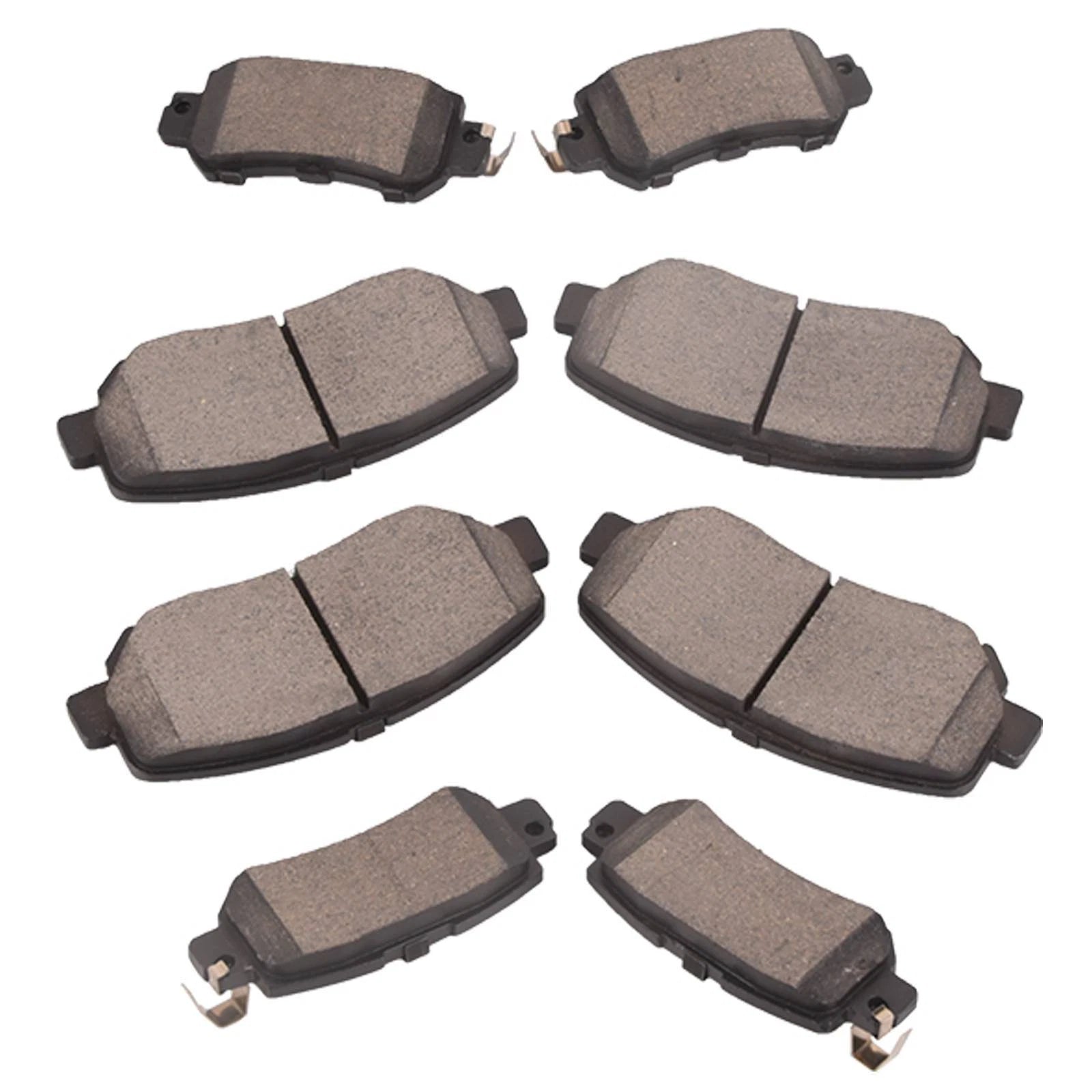 Set of 8 Ceramic Disc Brake Pads for Mazda CX-5 (2016-2022)