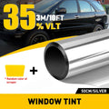 20" x 10FT Silver Mirror Chrome Tint Film for Car Home Office Glass