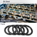 Set of 5 Oil Seal Rotary Shaft Seals for Various Models (70x90x7mm)