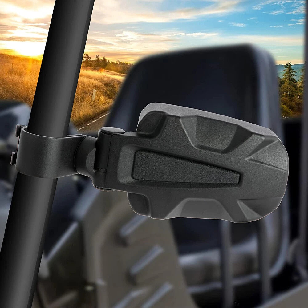 1.75" UTV Side Rear View Mirrors Set of 2 for Polaris RZR 800 XP 4 1000 S 900 570 500