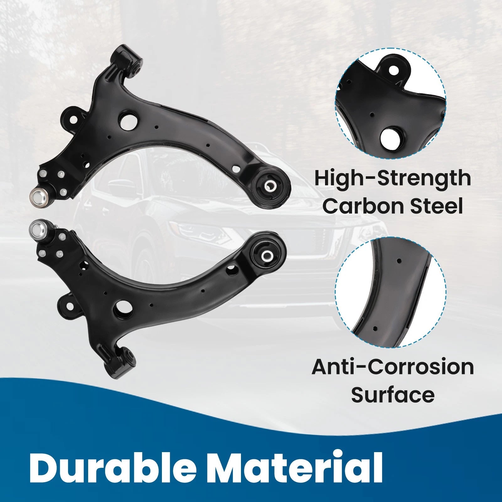 Set of 8 Front Lower Control Arms Sway Bar Tie Rods for Chevy Impala (2000–2013)