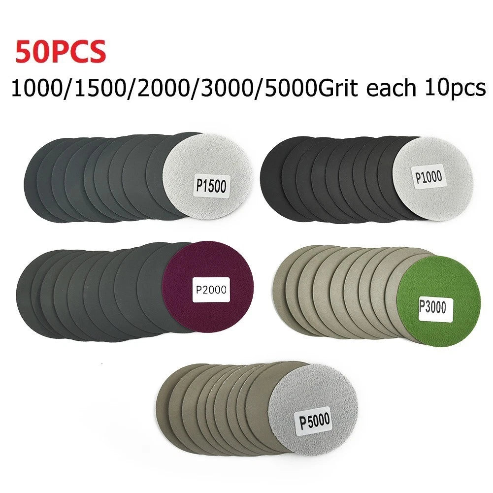 Set of 5 Wet and Dry Sandpaper 1000/1500/2000/3000/5000 Grits