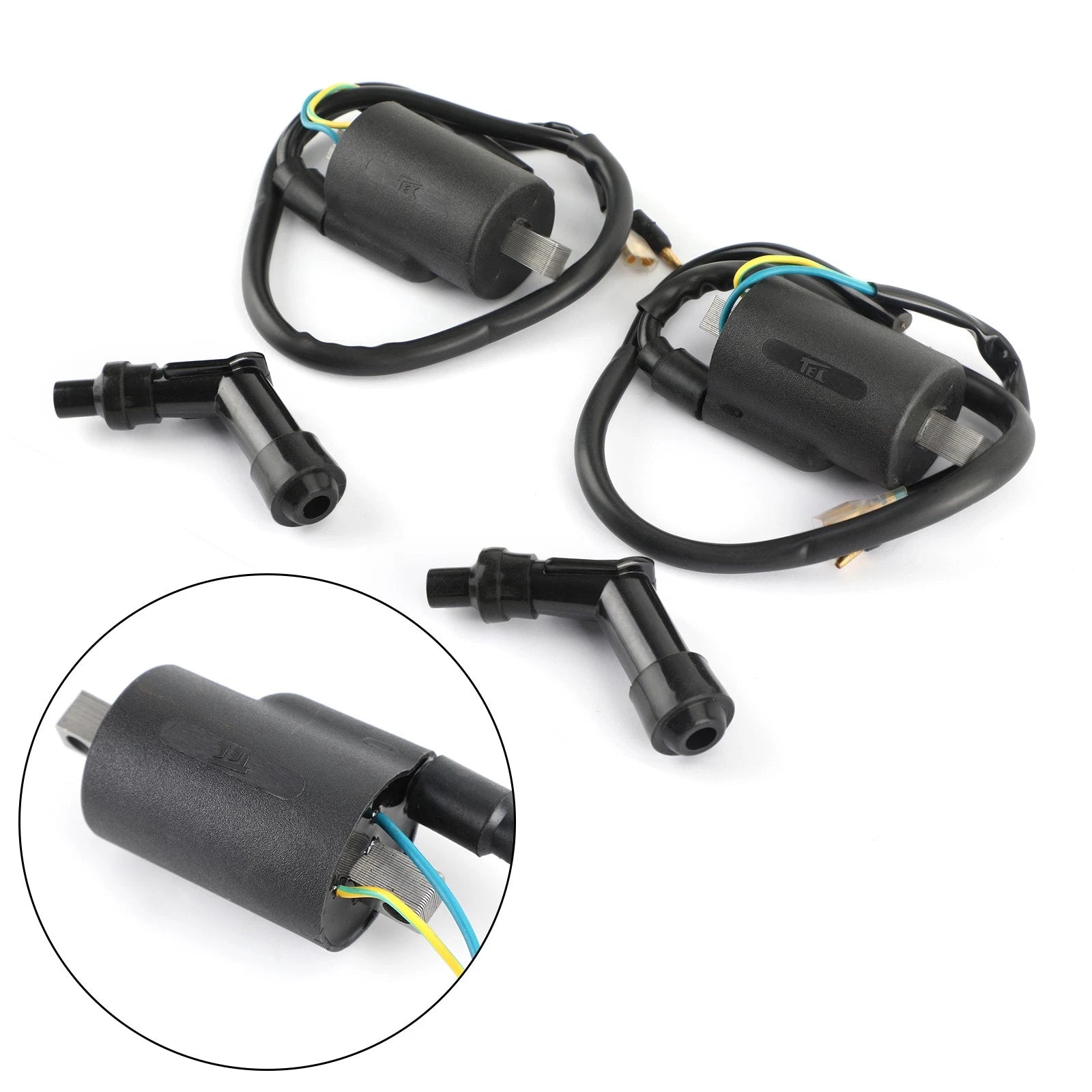 Ignition Coil & Spark Plug Caps for Honda CB450K CB450 CL450K CB500T (G)