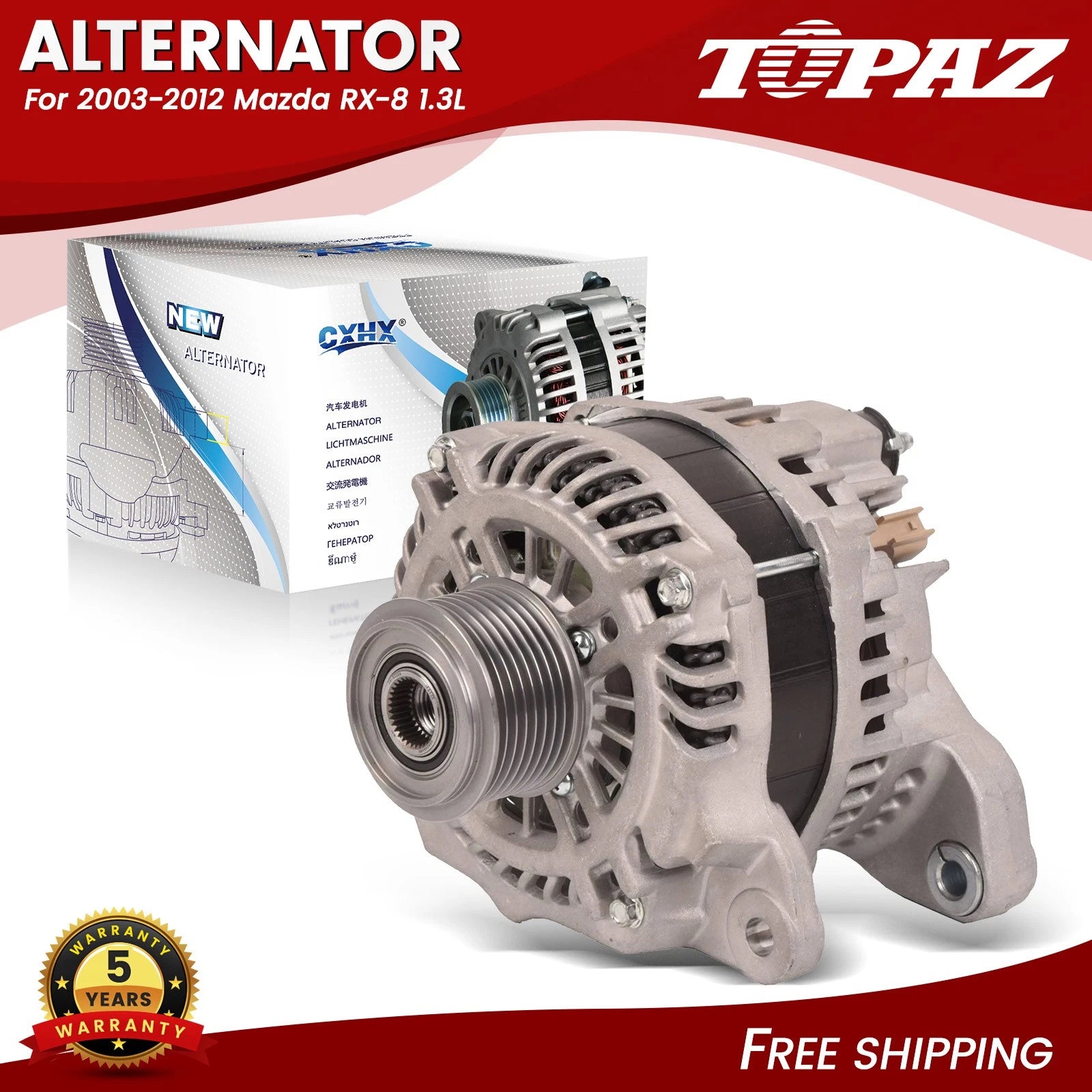 Alternator for Mazda RX-8 (2003–2012)