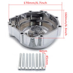 Chrome CNC Clear Engine Stator Cover for Suzuki GSXR600 750 (2001–2003) GSXR1000 (2001–2002)