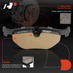 Set of 4 Rear Ceramic Brake Pads for BMW 318is 328i 525i 528i M5 (1992–1996)