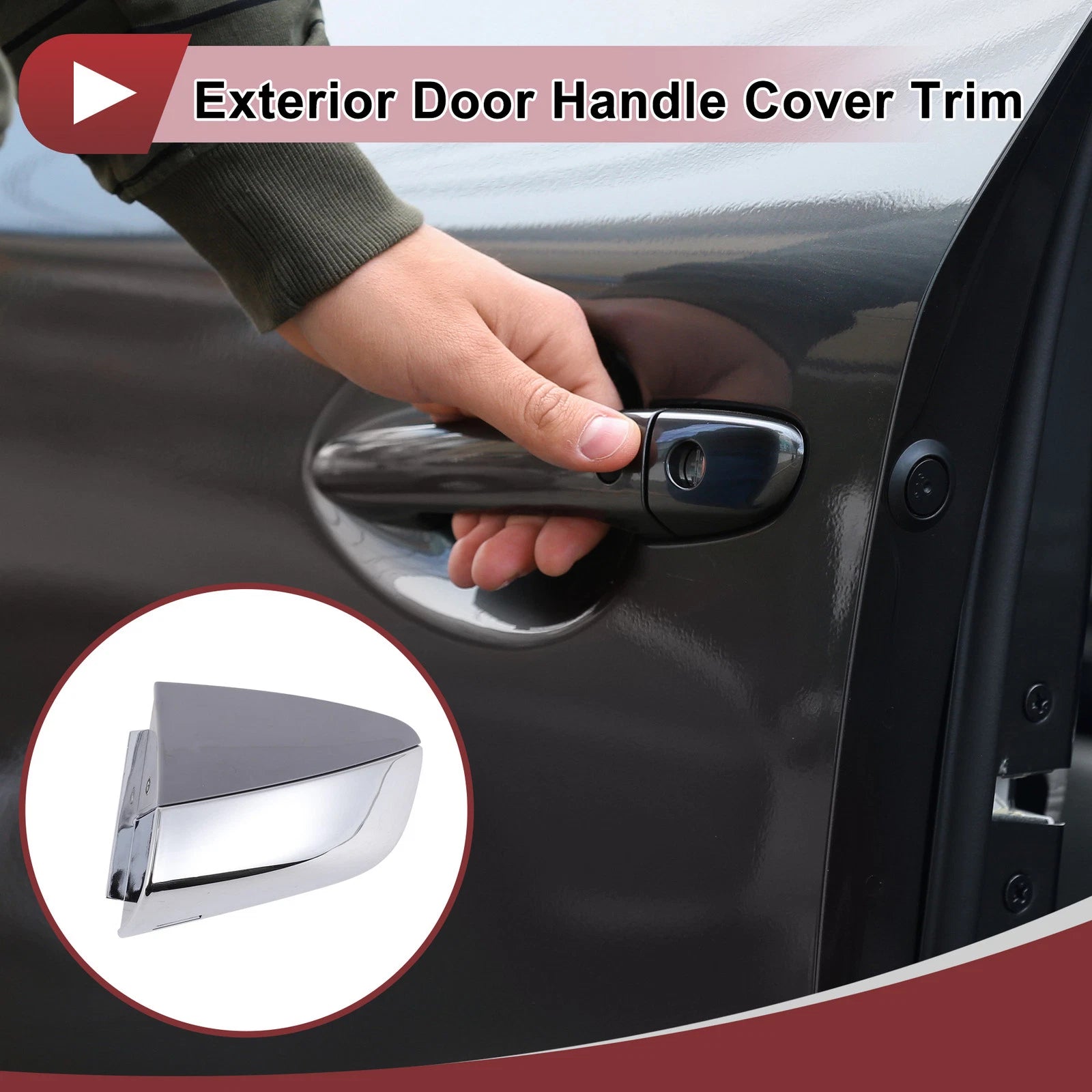 Exterior Door Handle Cover Trim No. 82652D4020 for Kia Optima (2016–2020) Grey
