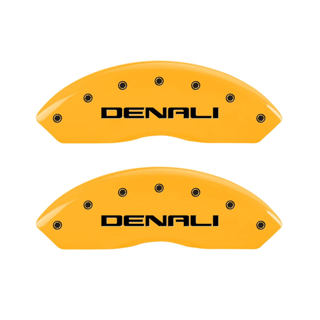 Set of 4 Caliper Covers Yellow OEM for 2017–2020 GMC Acadia by MGP